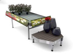 Danish Flower Trolley ,Danimarka çiçek arabası