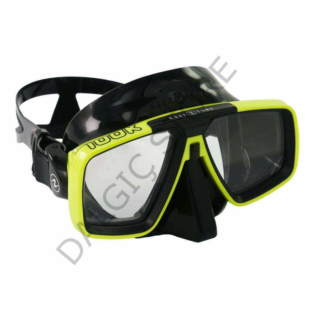 AQUALUNG Look Siyah-Sarı Silikon Dalış Maskesi