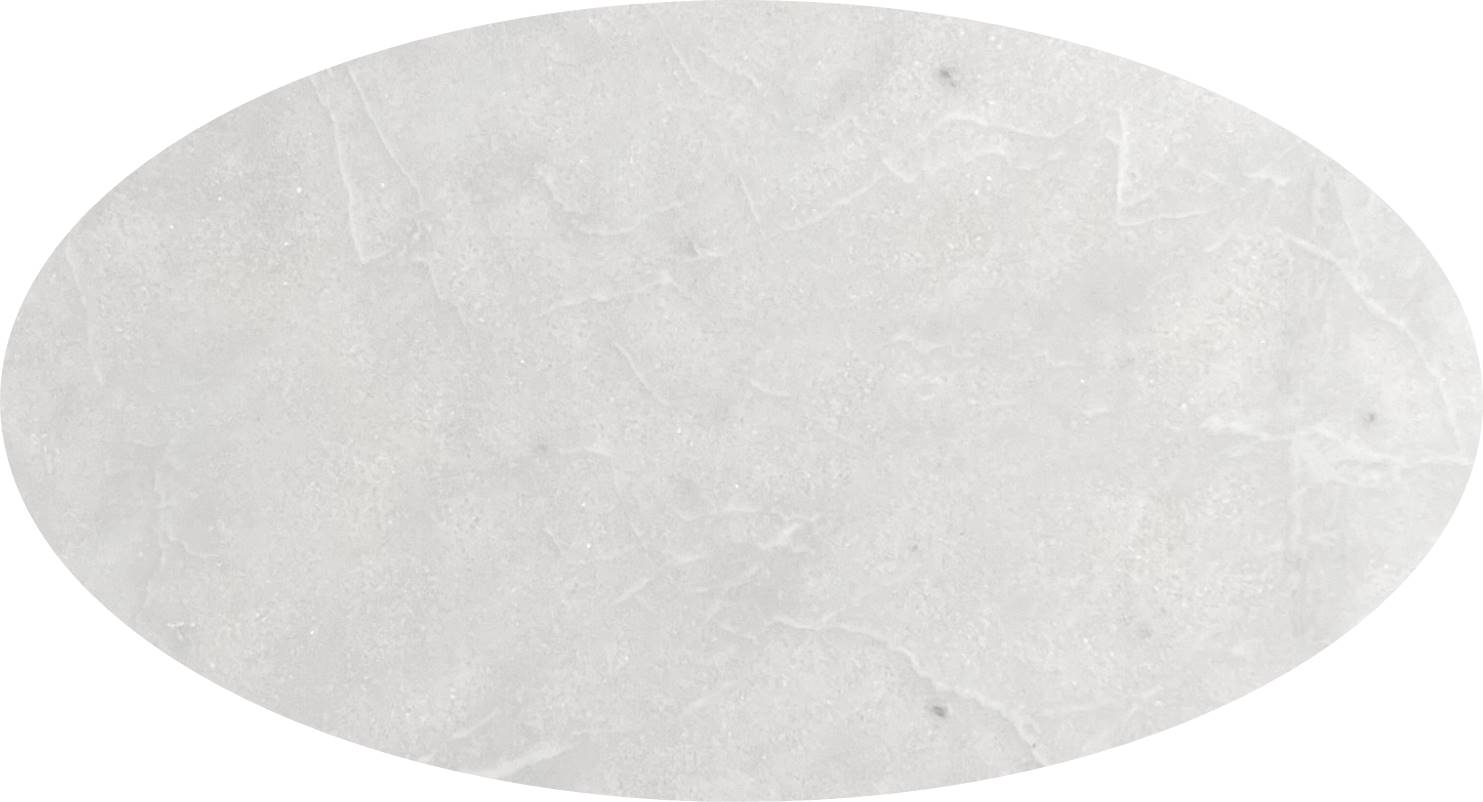 Oval Masa Beyaz - 100 x 160