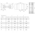 Silindir Masa Menteşesi Pirinç 12mm (2 Adet)