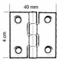 Sabit Menteşe Aluminyum 40*40mm