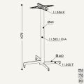 Toplanır Masa Ayağı 11.505.110 - Taban 46*46cm 110cm