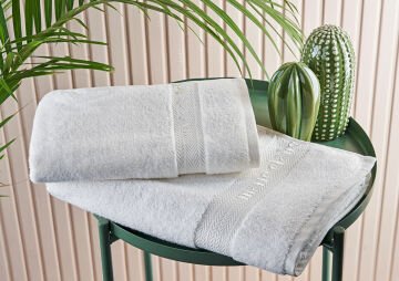 Marie Claire Paris Micro Claire 2'Li Havlu Set Kırık Beyaz