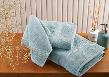 Marie Claire Paris Micro Claire 3'Lü Havlu Set Yeşil