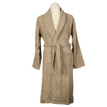 Marie Claire Paris Devis Micro Erkek Tek Bornoz Bej XL-XXL