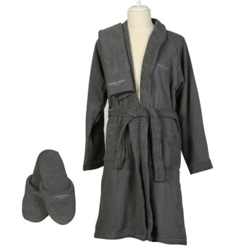 Marie Claire Paris Marcel Erkek Bornoz Set Antrasit M-L
