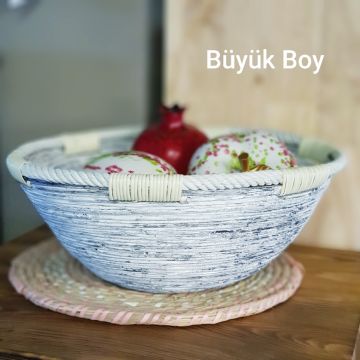Bambu Oval Derin Gri Meyvelik