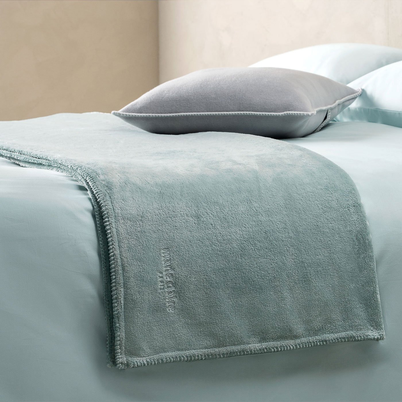 Marie Claire Paris Cozy Microfiber Tek Kişilik Battaniye Yeşil