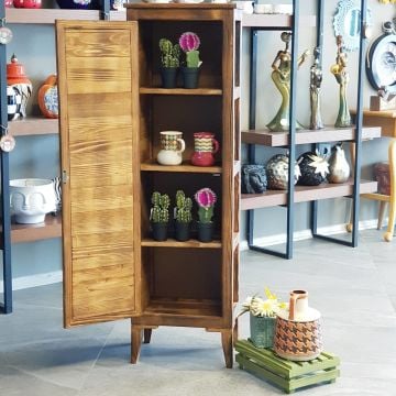 Rustik Çok Amaçlı Ahşap Dolap