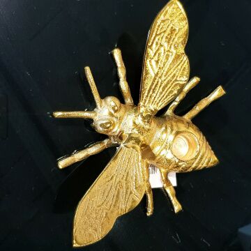 Gold Metal Arı Model Mumluk