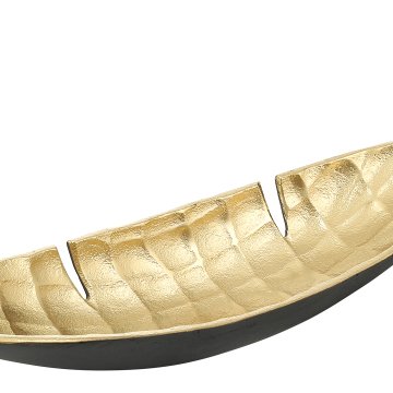 Gold Black Dekoratif Kase Büyük Boy