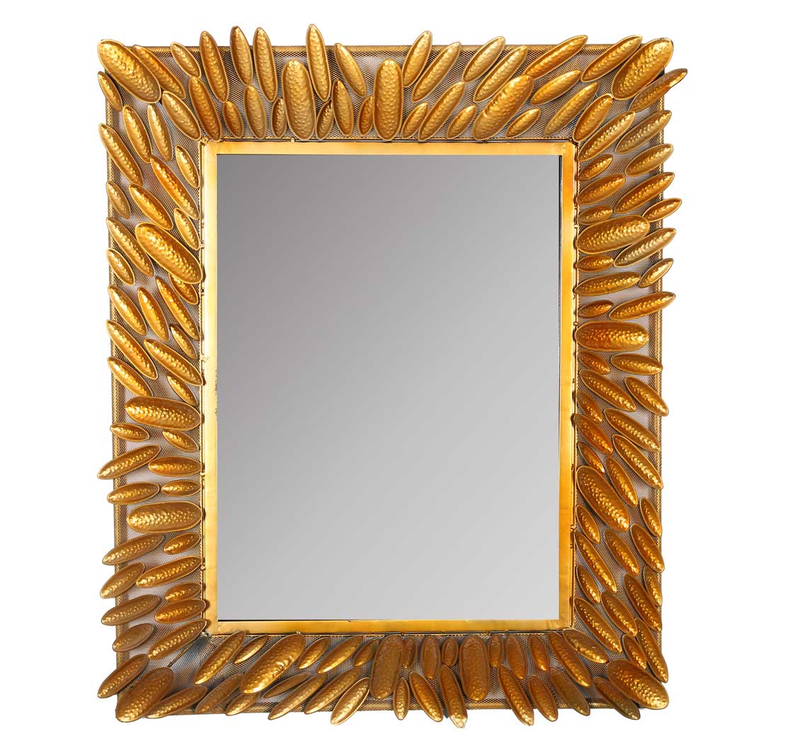 Lux Gold Dikdörtgen Duvar Aynası