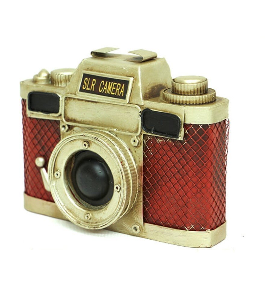 Metal Dekoratif Fotoğraf Makinesi Obje