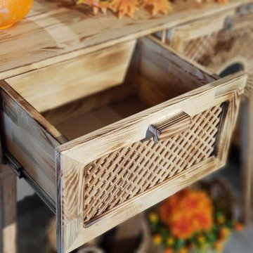 Naturel Ahşap Çekmeceli Dresuar