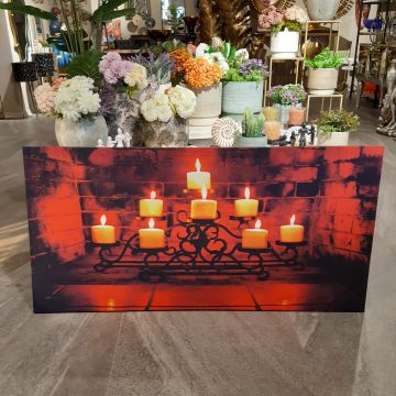 Mum Işığı  60cmX120cm Led Işıklı Tablo