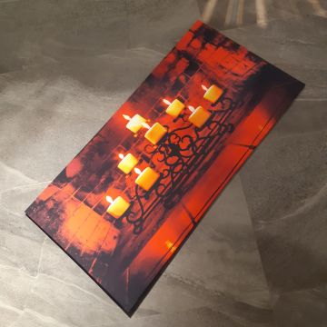 Mum Işığı  60cmX120cm Led Işıklı Tablo