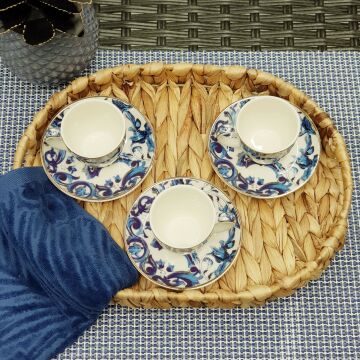 Su Sümbülü Oval Tepsi Küçük Boy
