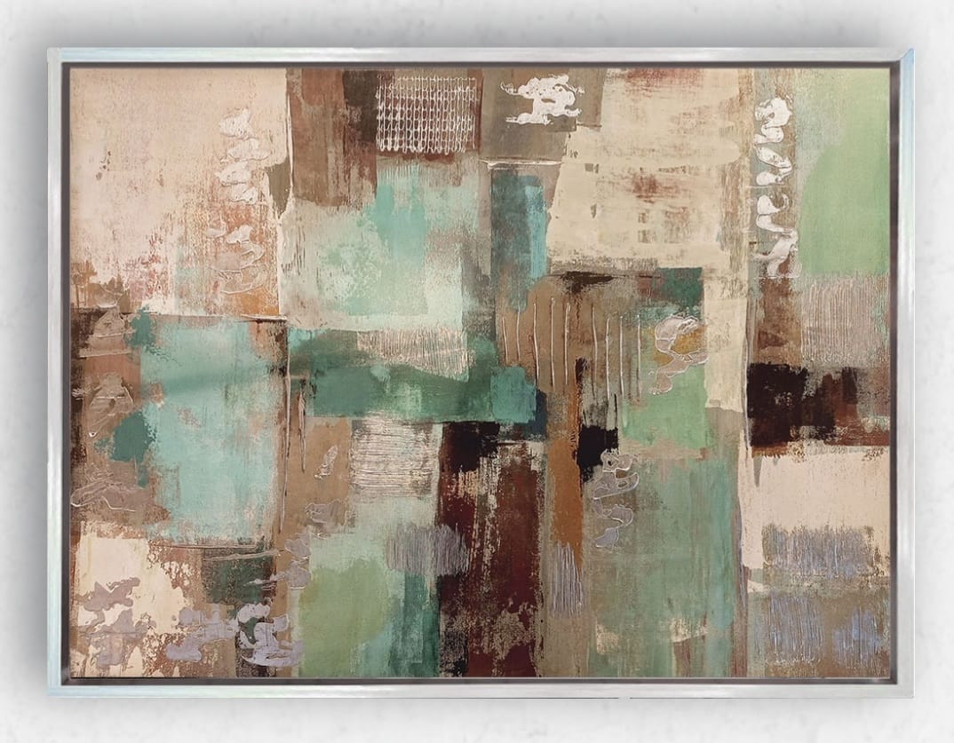 75cmX100cm Gümüş Çerçeveli Tablo