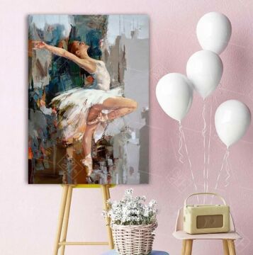 75cmX100cm Beyaz Çerçeveli Tablo