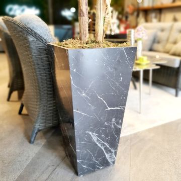 İki Gövdeli Saksılı Yapay Muz Ağacı Büyük Boy