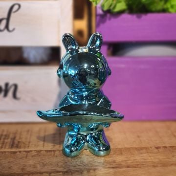 Astronot Tavşan Blue Mini Boy Dekoratif Obje 14,5cm