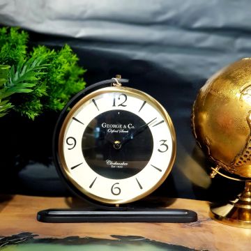 Pirinç Antik Masa Saati 26cm