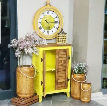 Mini Çift Kapaklı Rustik Dolap