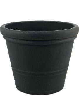 Flowerpot Antrasit Düz Saksı 45cm