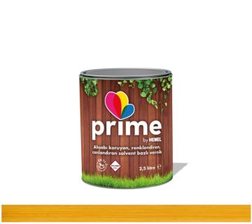 Prime Solvent Bazlı Ahşap Vernik 2,5 Lt-Naturel