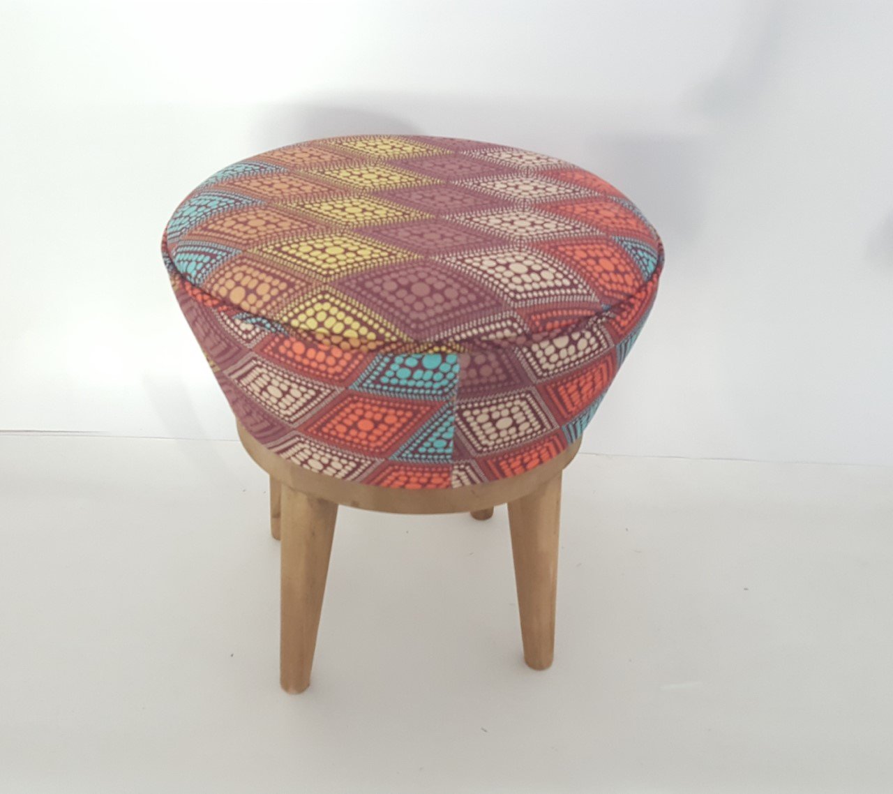 Patchwork Puf Turuncu