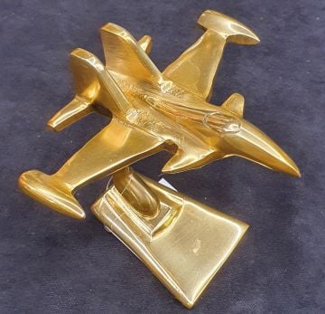 Metal Gold Uçak Mini Boy Dekor