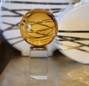 Kaideli Cam Amber Dekor 20cm