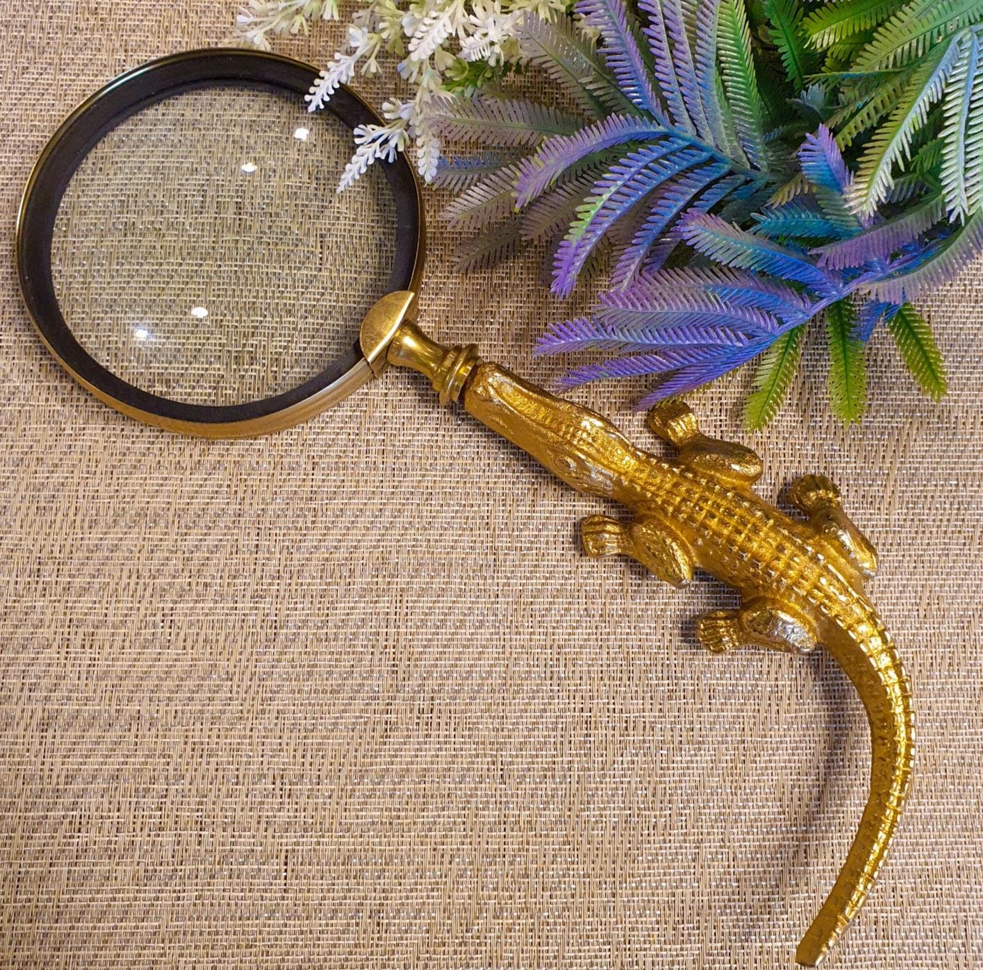 Timsah Gold Büyüteç 30cm