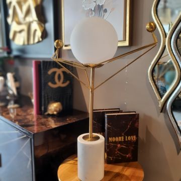 Mermer Taban Gold Abajur