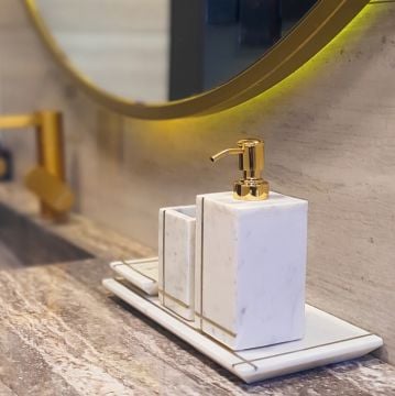 Lena Mermer 4 Parça Banyo Seti