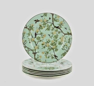 Garden 6lı Porselen Pasta Tabağı 22cm