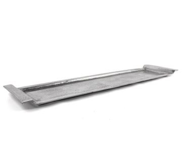Gümüş Renk Metal Baton Tepsi 81x19x44cm