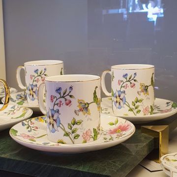 Florid 6lı Kahve Fincanı Seti 18 Parça 100cc