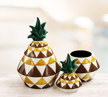 Seramik Kapaklı Ananas Kavanoz