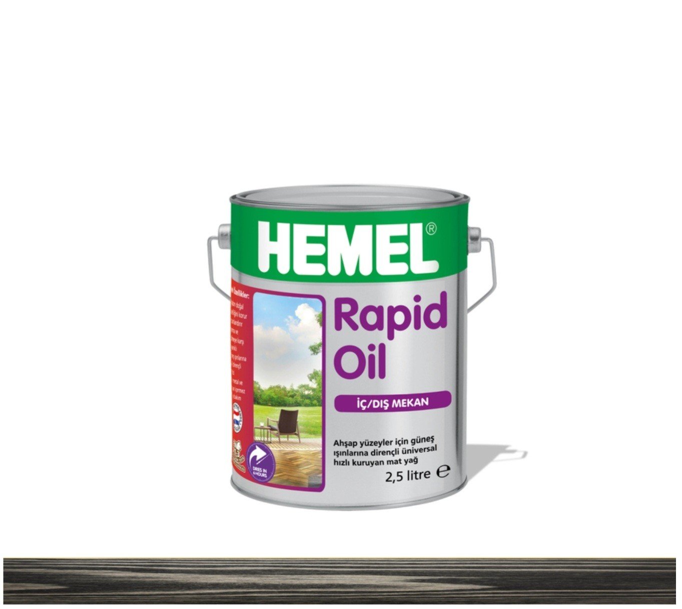 Hemel Rapid Oil 2,5Lt-Black Hızlı Kuruyan Yağ