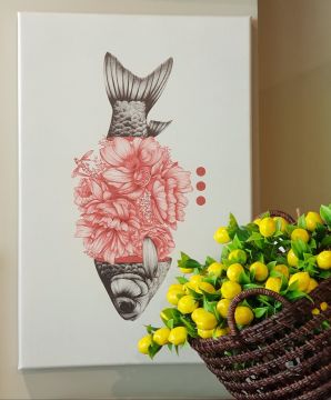 Modern Balık Tablo 40*60cm