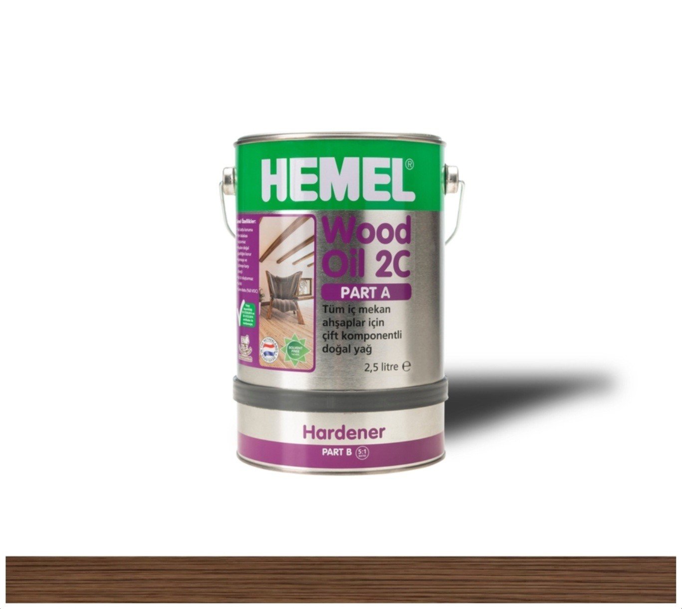 Hemel Wood Oil 2C Chocolate-3Lt Ahşap Yağı