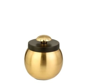 Gold&Siyah Kapaklı Metal Küp Mini Boy 8cm