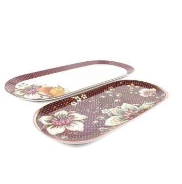 Magenta 2li Oval Servis Tabağı 20x43 16x34cm