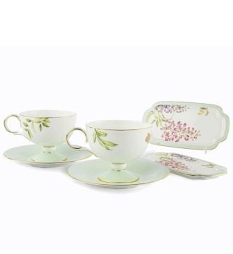 Happily 6 Parça 2li Çay Fincanı Seti 220cc