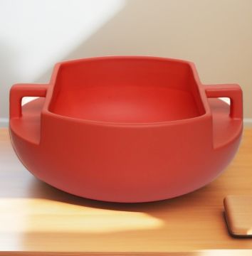 Handle Kırmızı Dekoratif Kase
