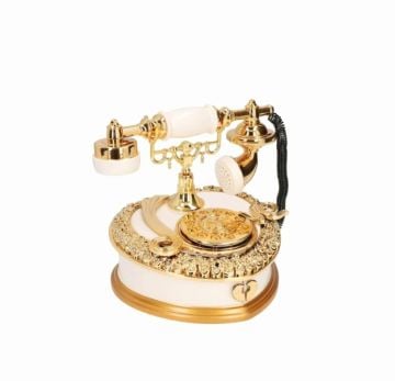 Telefon Modeli Takı ve Müzik Kutusu Beyaz