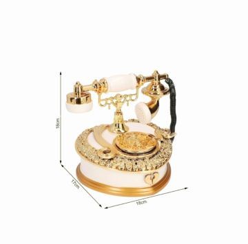 Telefon Modeli Takı ve Müzik Kutusu Beyaz