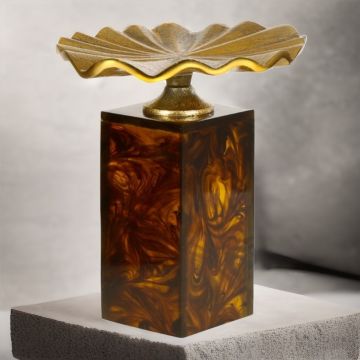 Amber Kaideli Yaprak Dekor 22cm