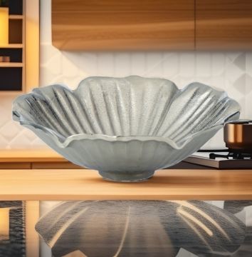 Gümüş Dekoratif Kase & Gondol 26cm